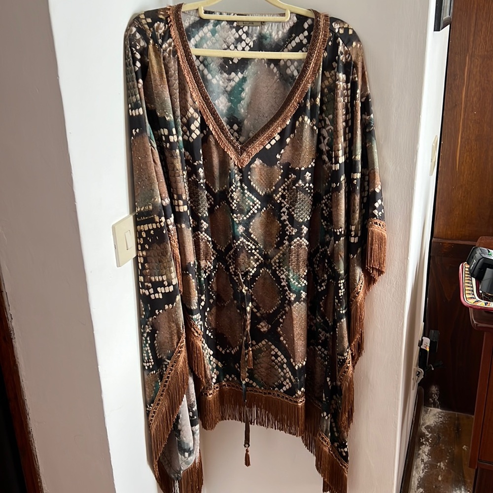 Miss Bikini Snake Print Coverup Sz IT 44